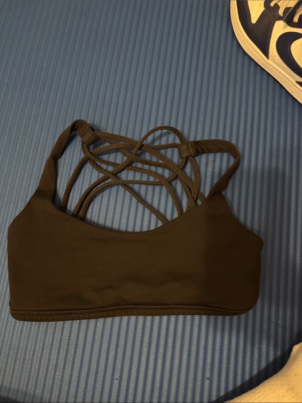 lululemon athletica Black Strappy Back Sports Bra